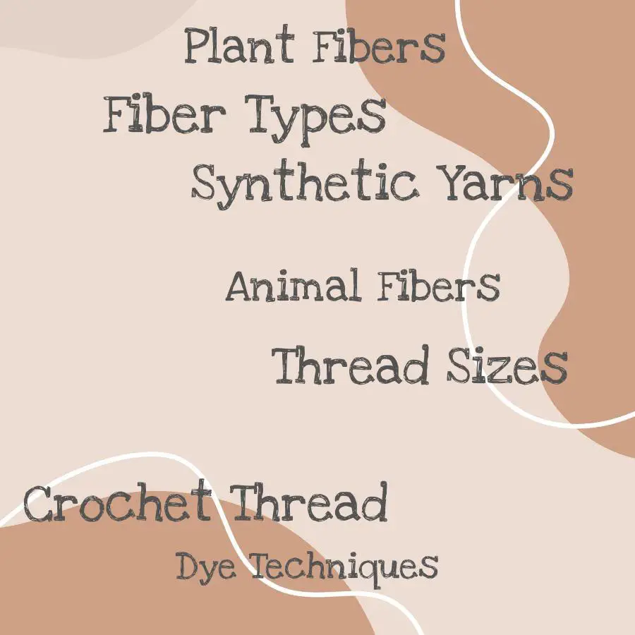 types of crochet thread