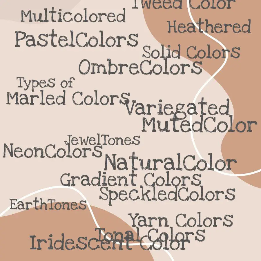 types of yarn colors