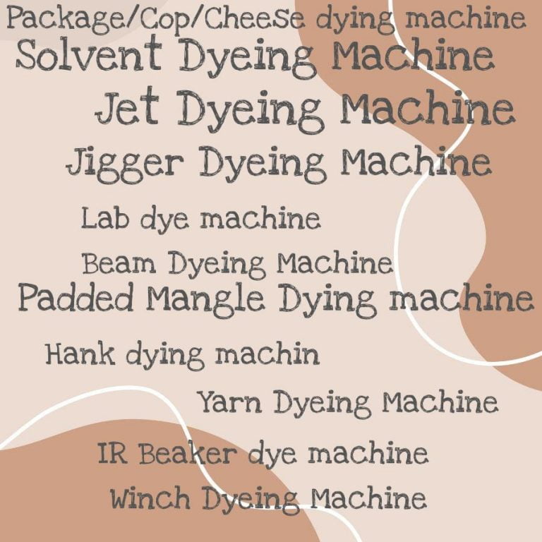 Types of Yarn Dyeing Machine