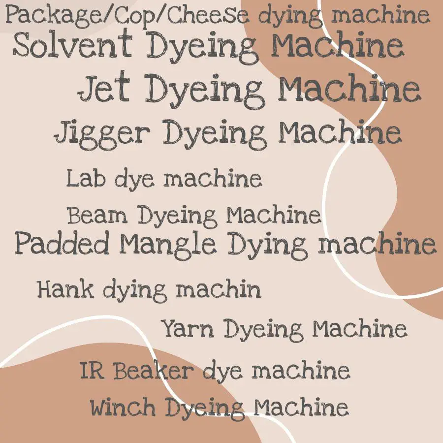 types of yarn dyeing machine