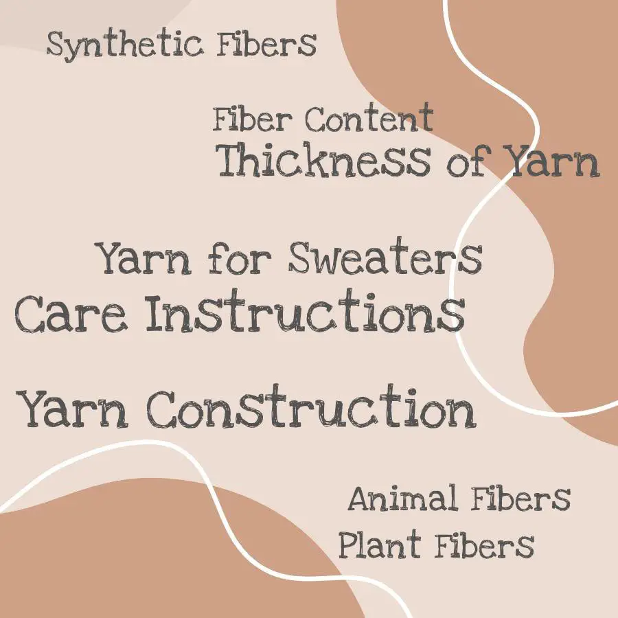 types of yarn for sweaters