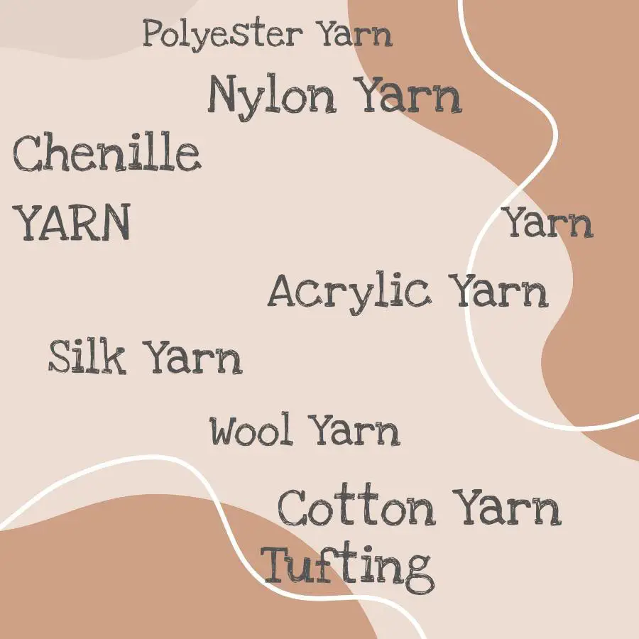 types of yarn for tufting