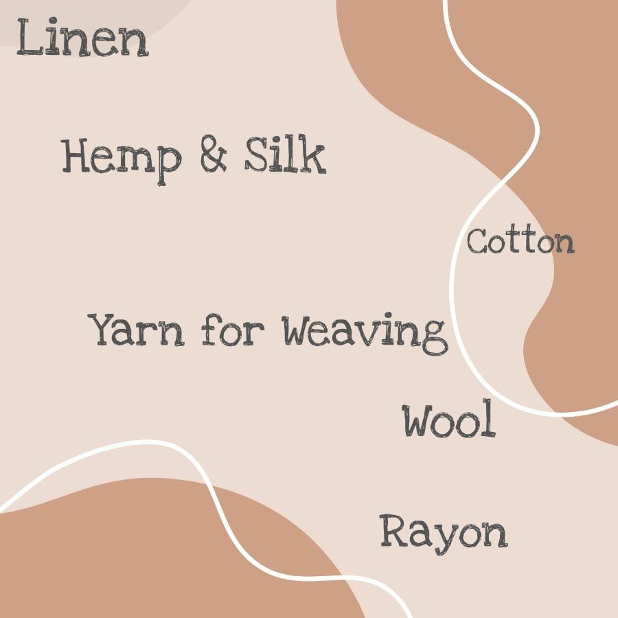 types of yarn for weaving