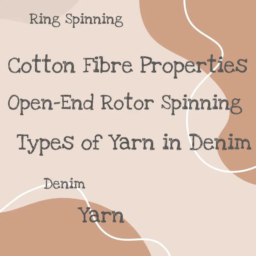 types of yarn used in denim