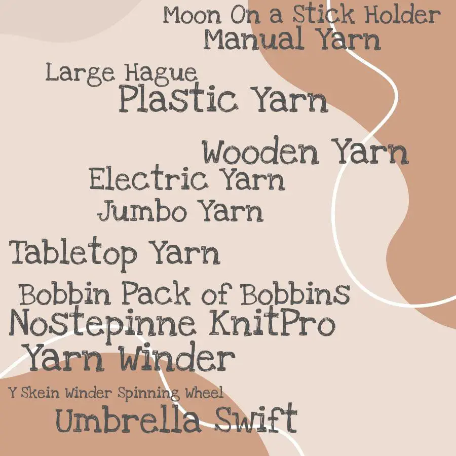 types of yarn winders