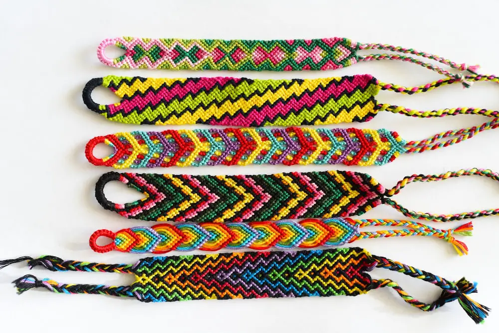 DIY Woven Yarn Bangles