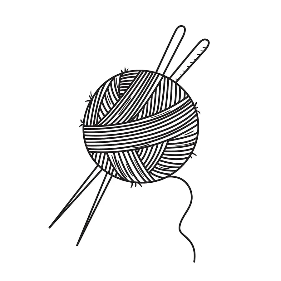 Adding Details to Your Yarn Ball Drawing