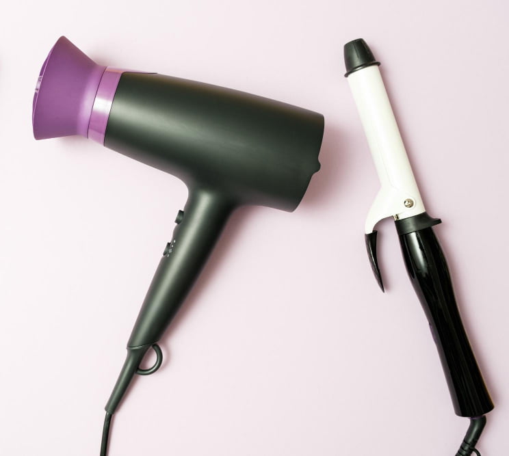 Equipment for Curling Yarn Hairdryer and Curling Rod