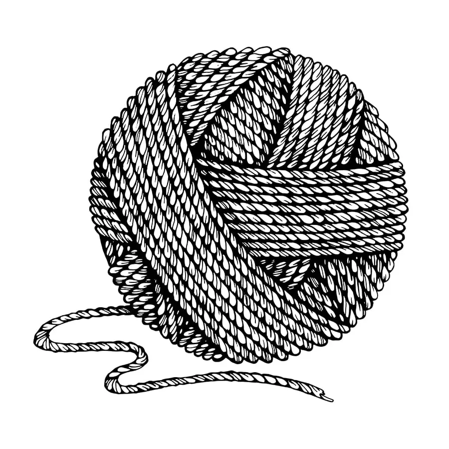 Finalizing the Outline of Your Yarn Ball Drawing