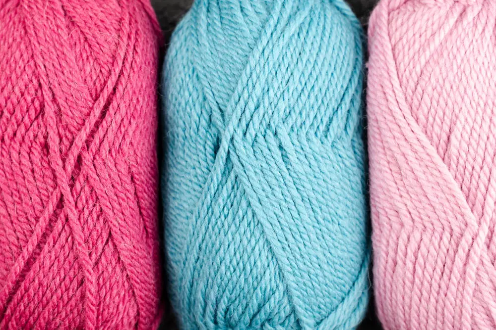 Materials Needed for Yarn Braiding 3 Skeins