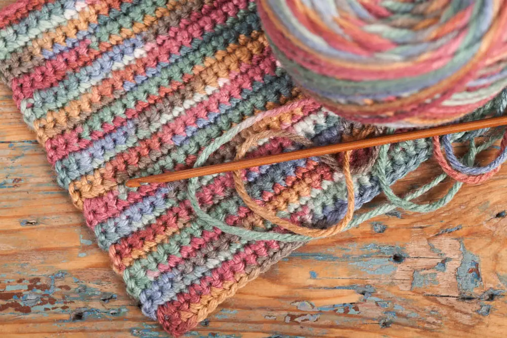 Crochet color pooling with variegated yarn  Pooling crochet, Crochet knit  stitches, Variegated yarn