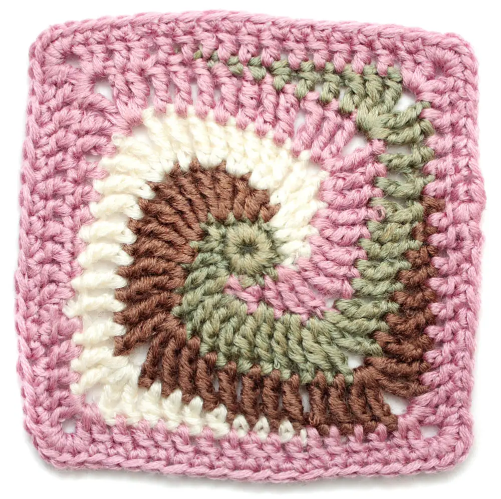 Spiral  Square Crochet