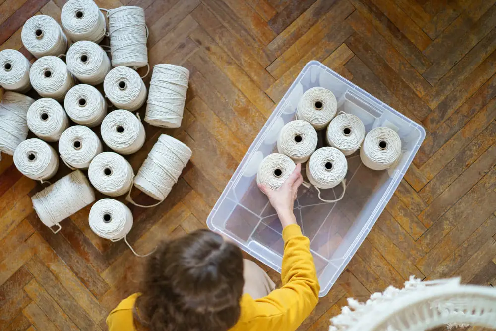 Storing Yarn in Airtight Boxes