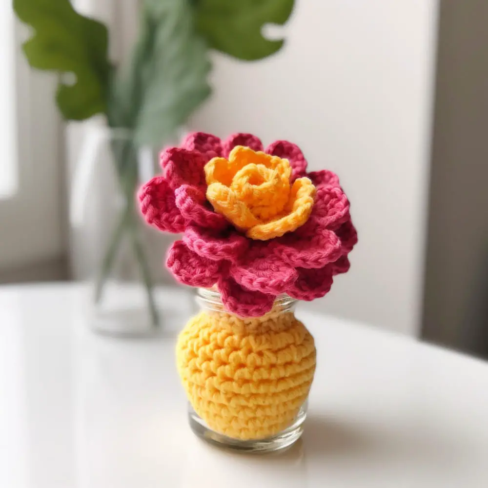 flower in a vase home decor