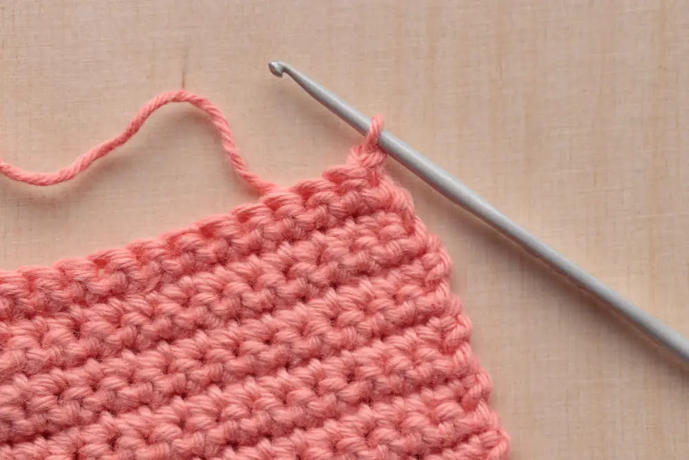 single crochet thin yarn