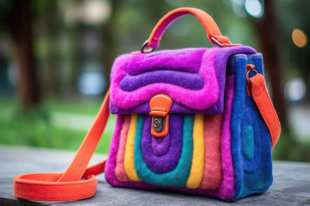 Felted Wool Yarn Bag