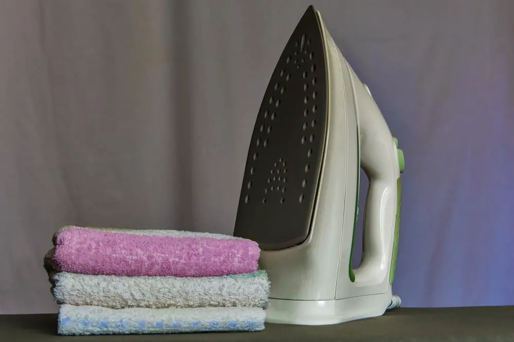 Steam Iron and Towels for Steam Blocking Knitting Crochet