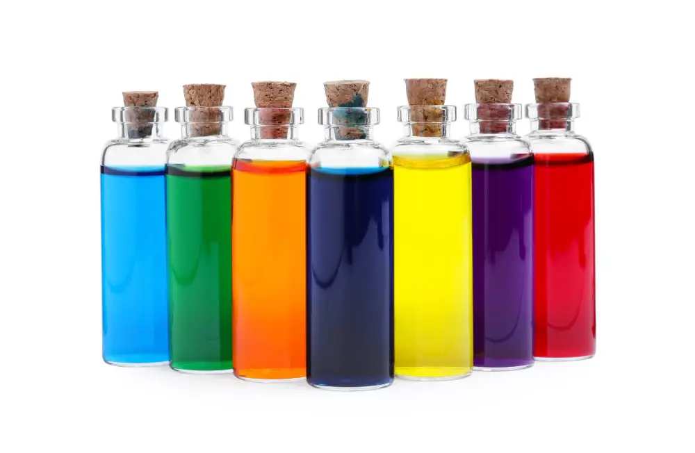 food coloring glass bottles