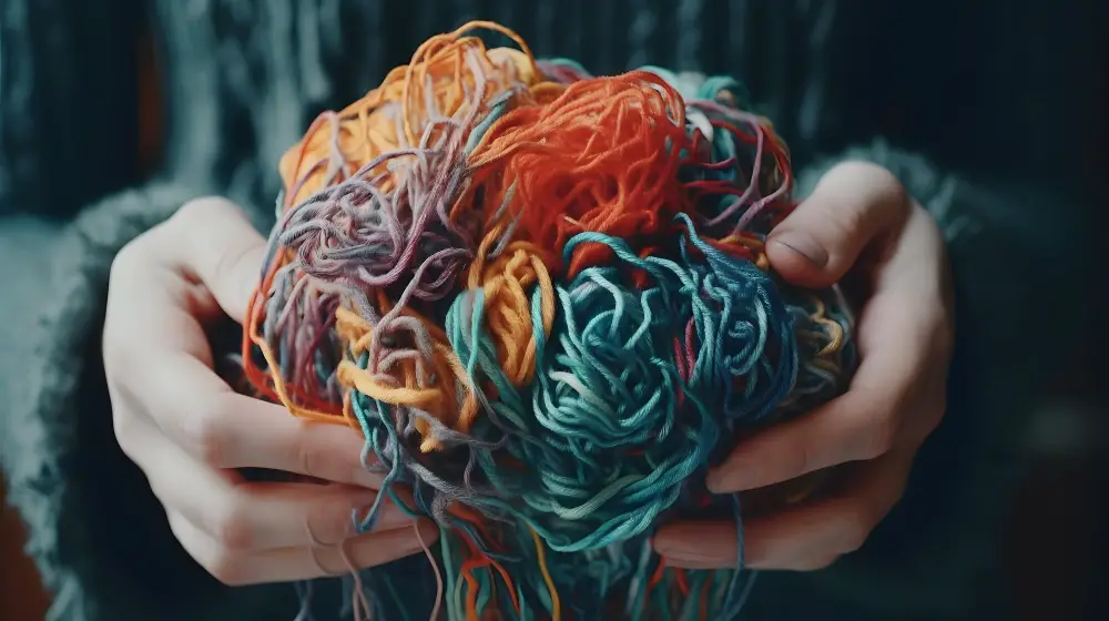 Understanding Colored Yarn Tangles 