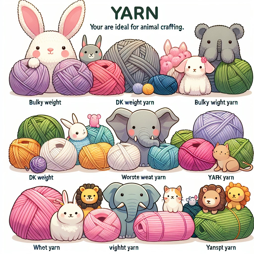 choosing suitable yarn for animal creating