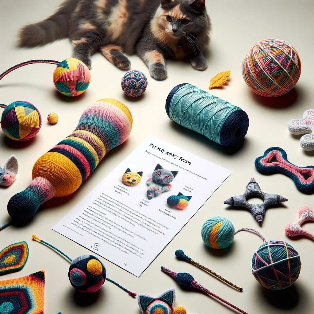 ensuring pet safety when creating yarn cat toys