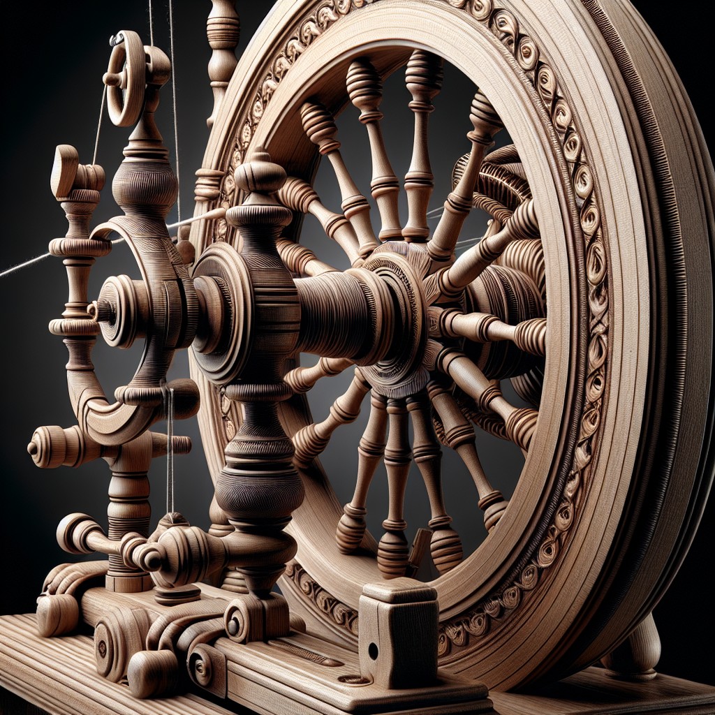 how to operate the drive and brakes of spinning wheel