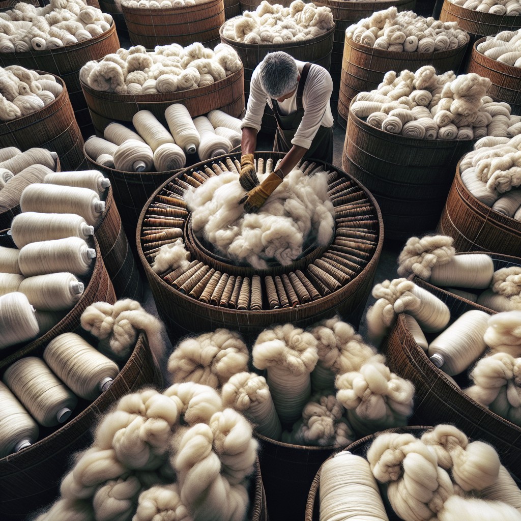 preparation of alpaca fleece for spinning