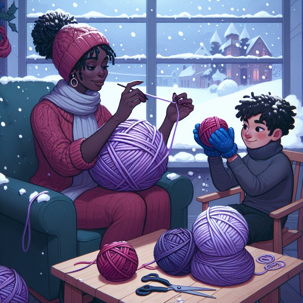 safety tips during yarn snowball creation