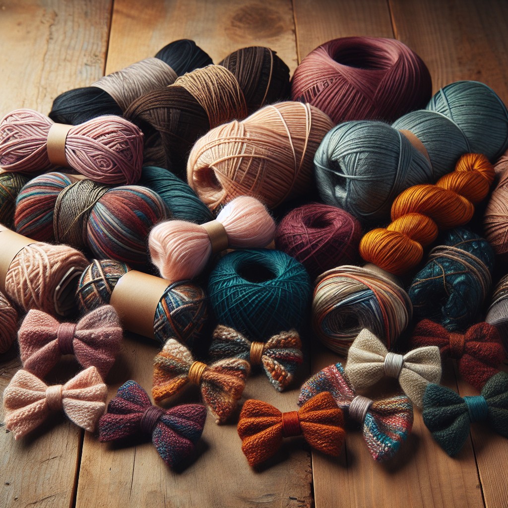 selecting appropriate yarn for bow making