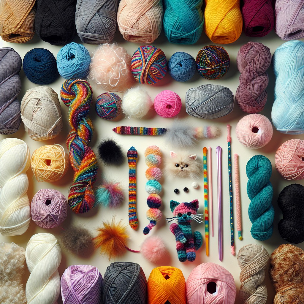 selecting the right type of yarn for cat toys