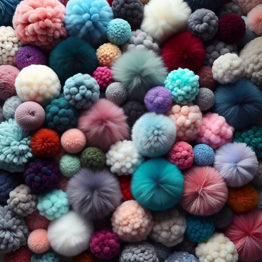 size 5 bulky yarn pom poms