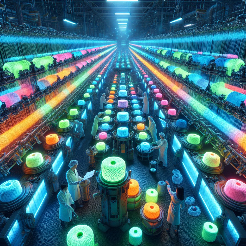 the making process for glow in the dark yarn