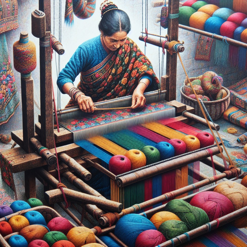 wool weaving yarn