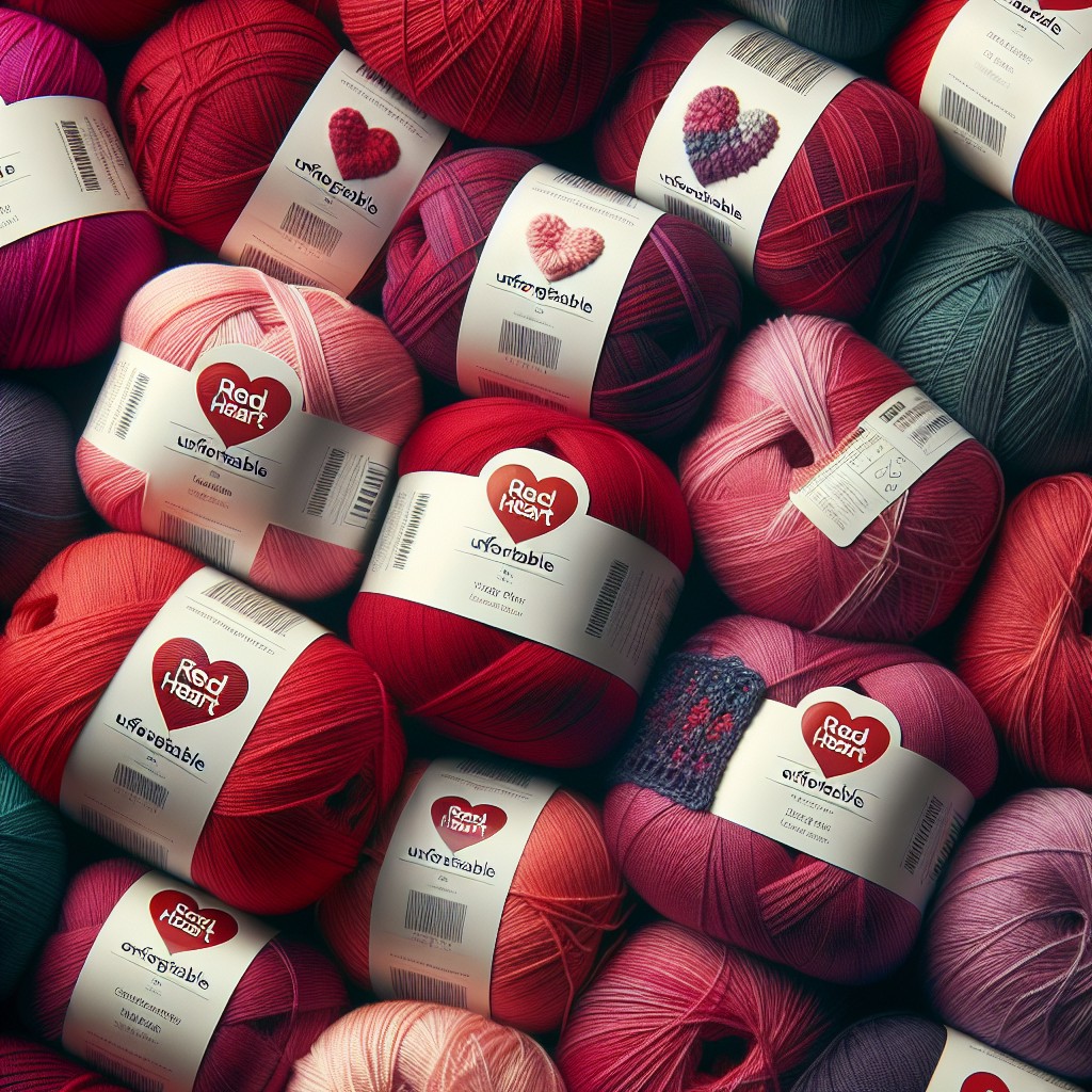 color variety of red heart unforgettable yarn