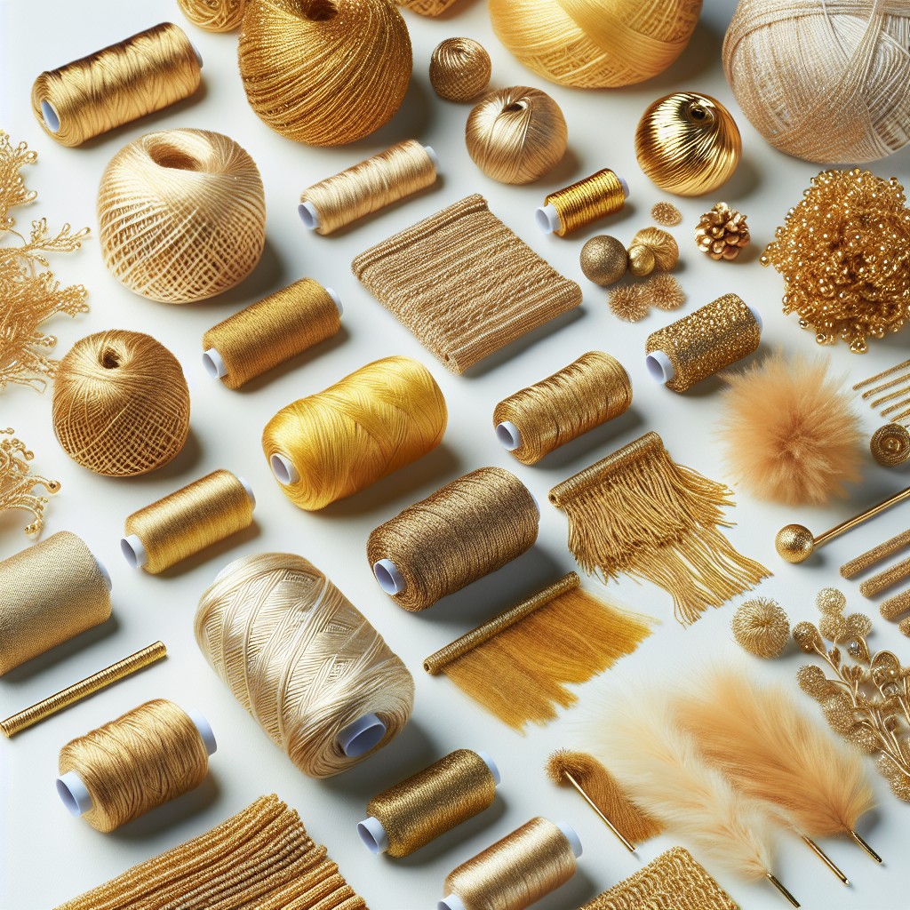 different types of gold yarn