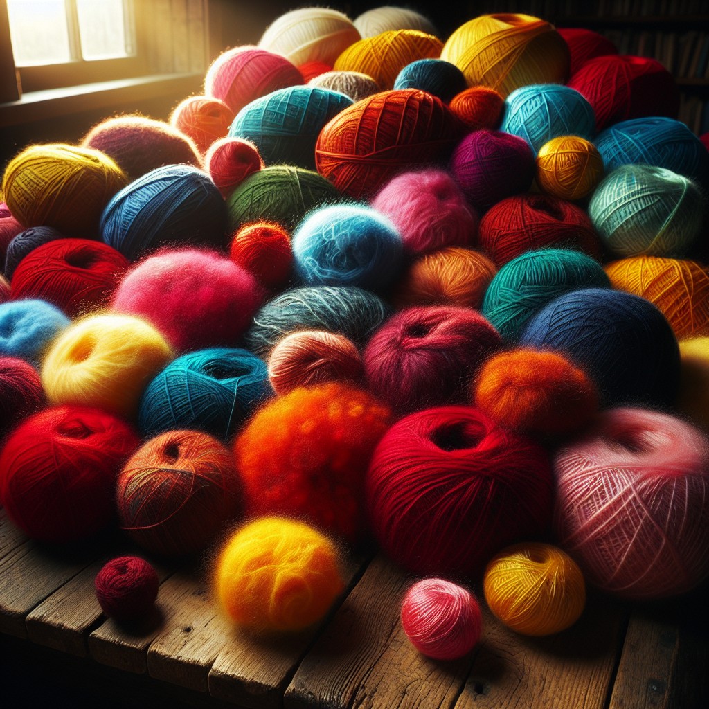 types of fuzzy yarn