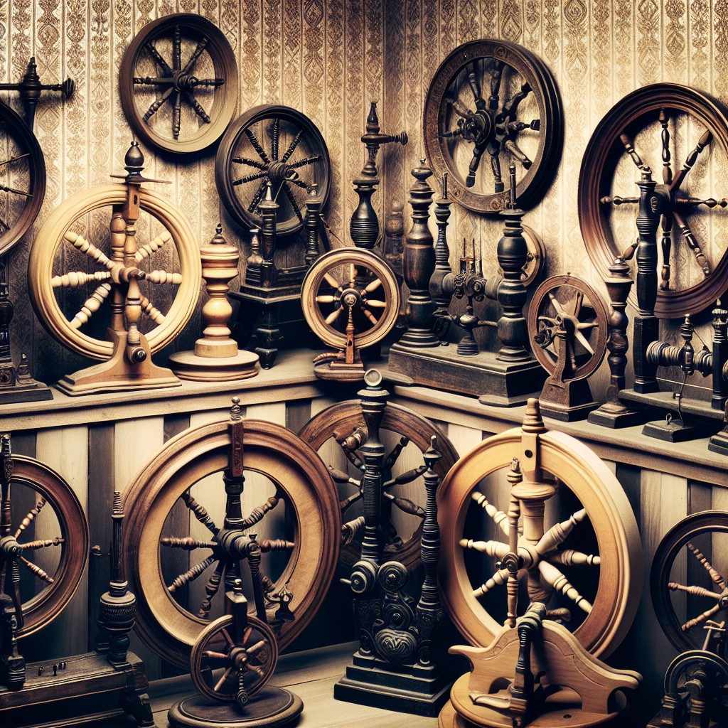 types of antique spinning wheels
