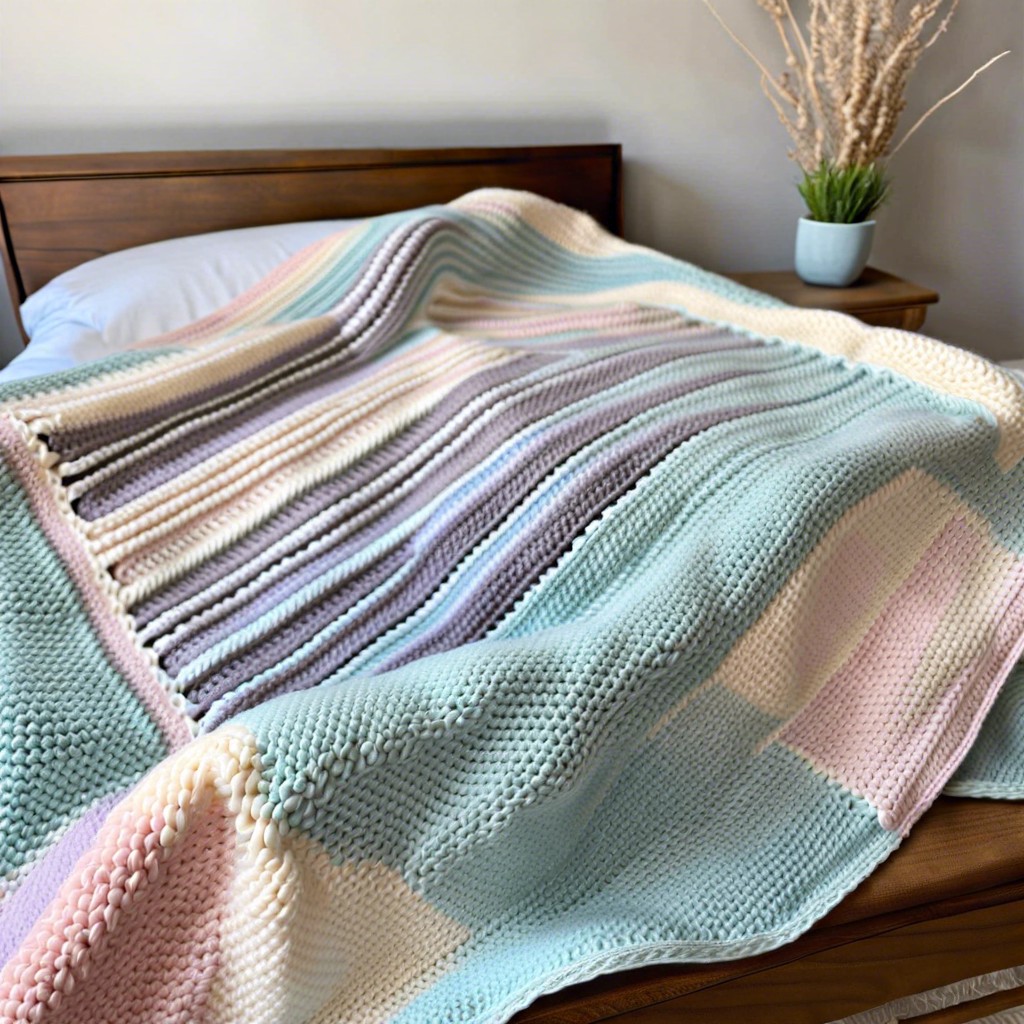 creating textured slip stitch blankets