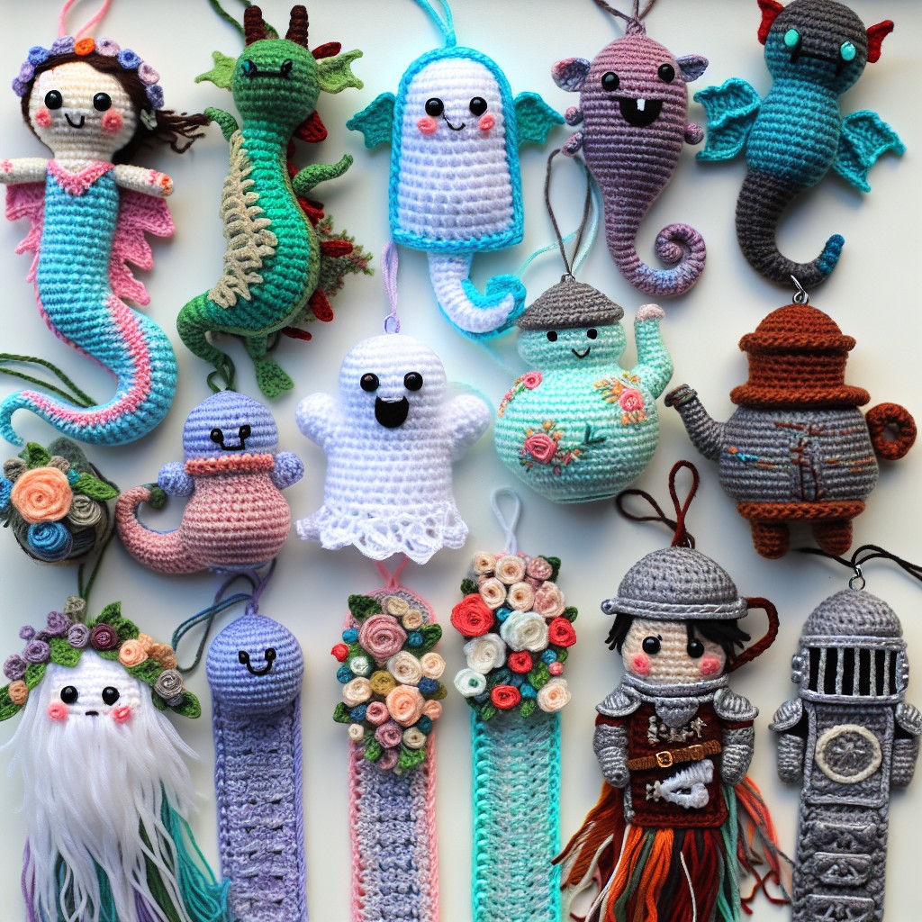 crochet bookmark characters