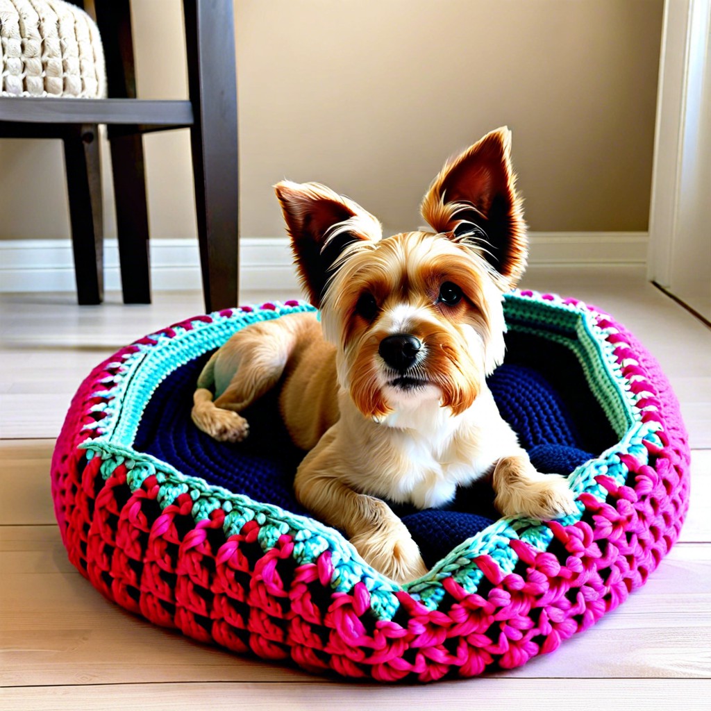 granny square pet bed pattern
