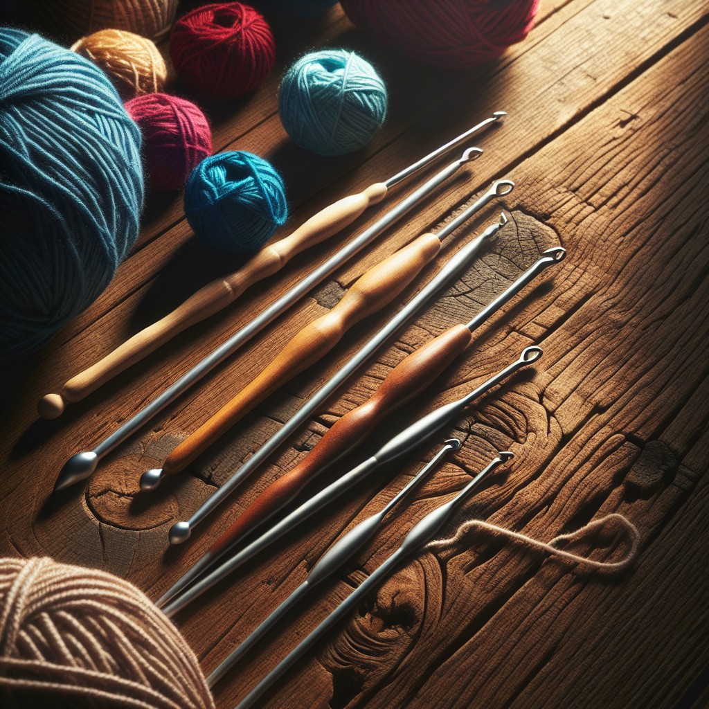 materials needed for crocheting a circle