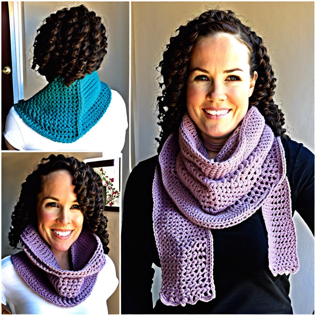 slip stitch crochet scarves and cowls