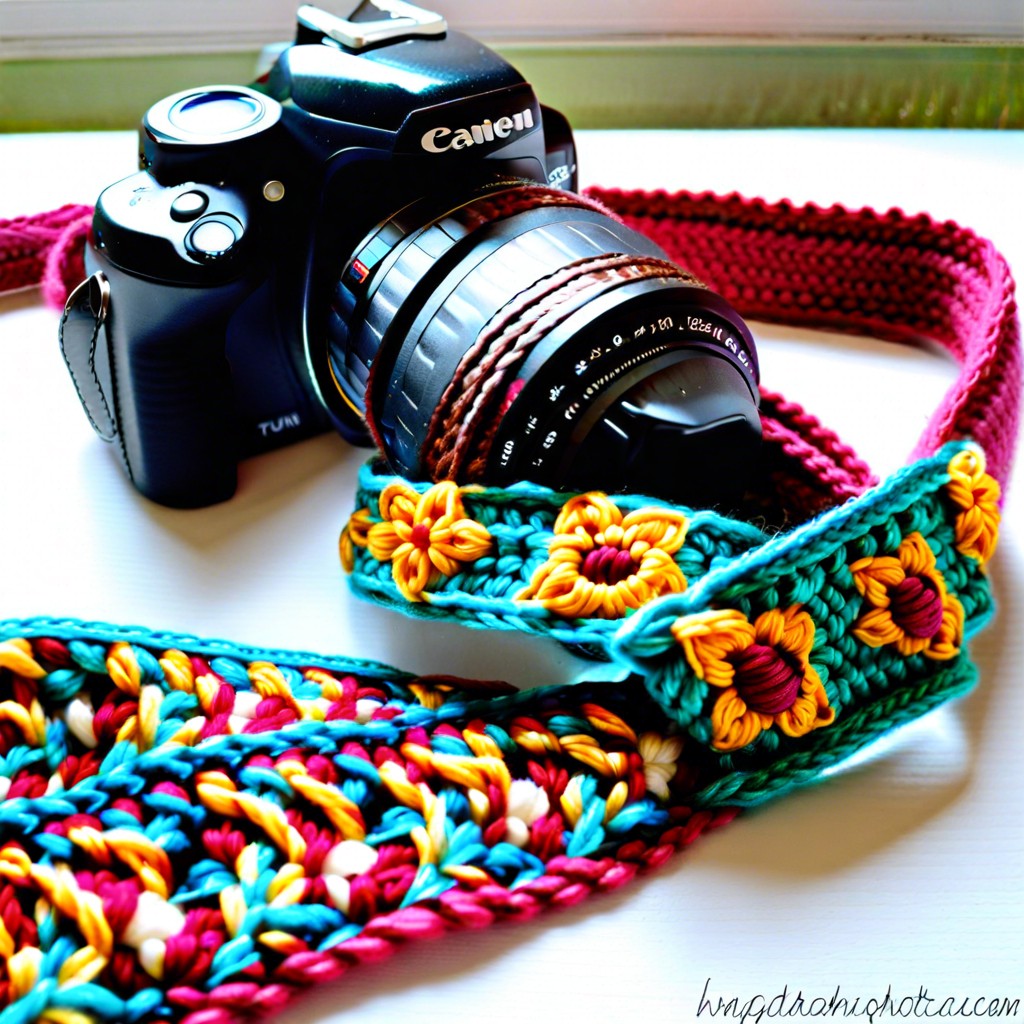 tunisian crochet camera strap