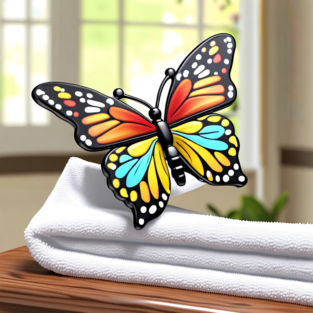 3d butterfly clips