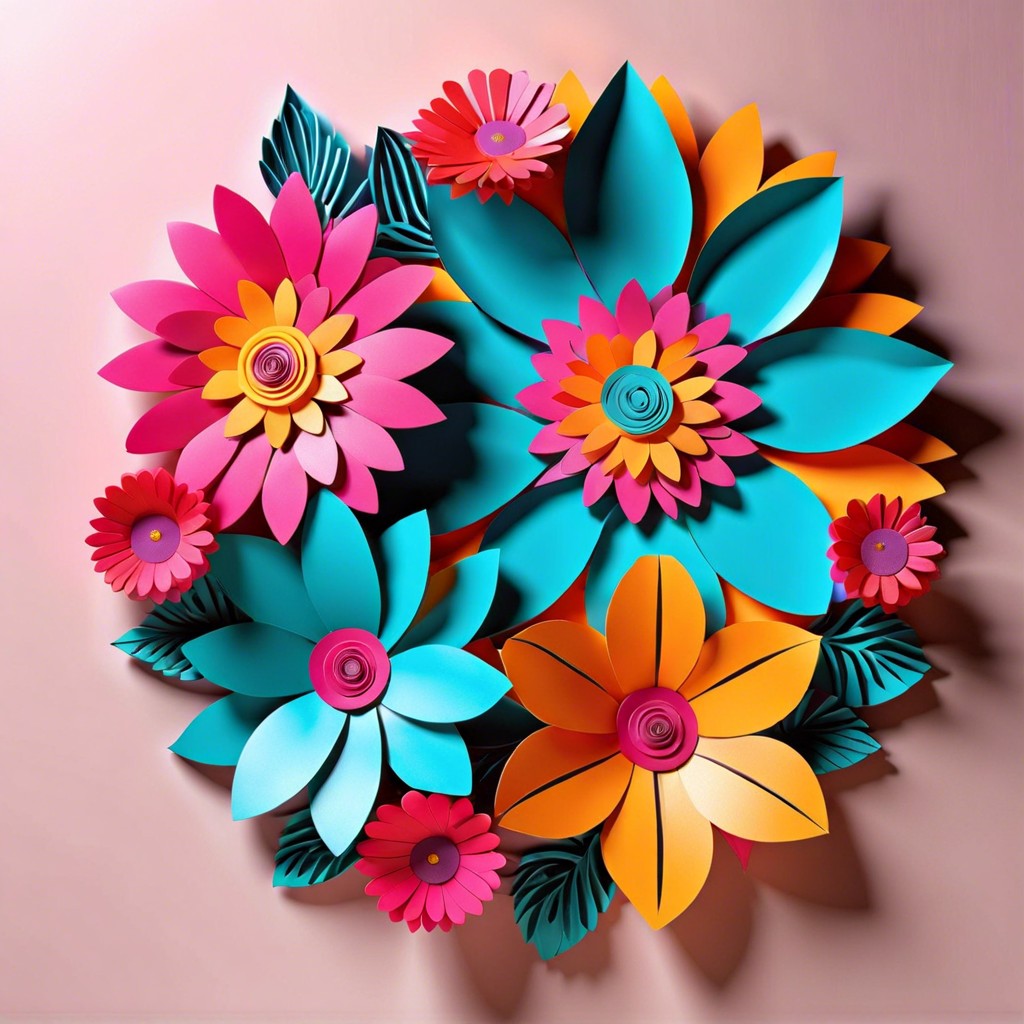3d flower wall art