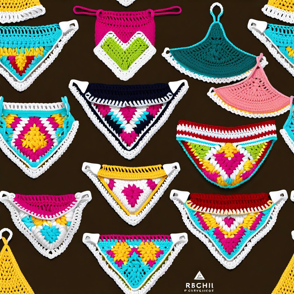 adjustable crochet triangle bikini top pattern