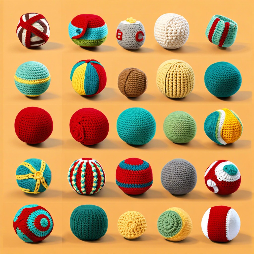 alphabet letter crochet balls for educational toys