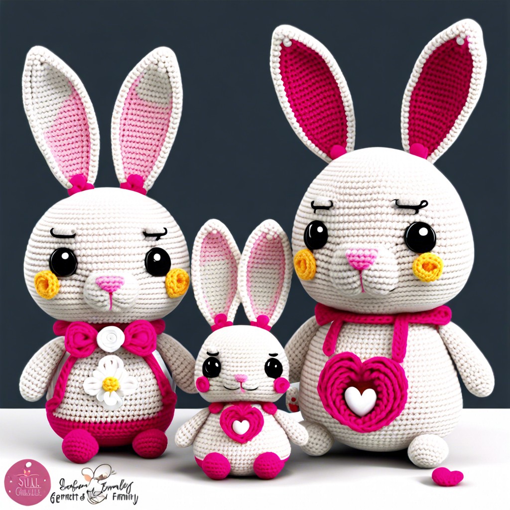 amigurumi bunny family