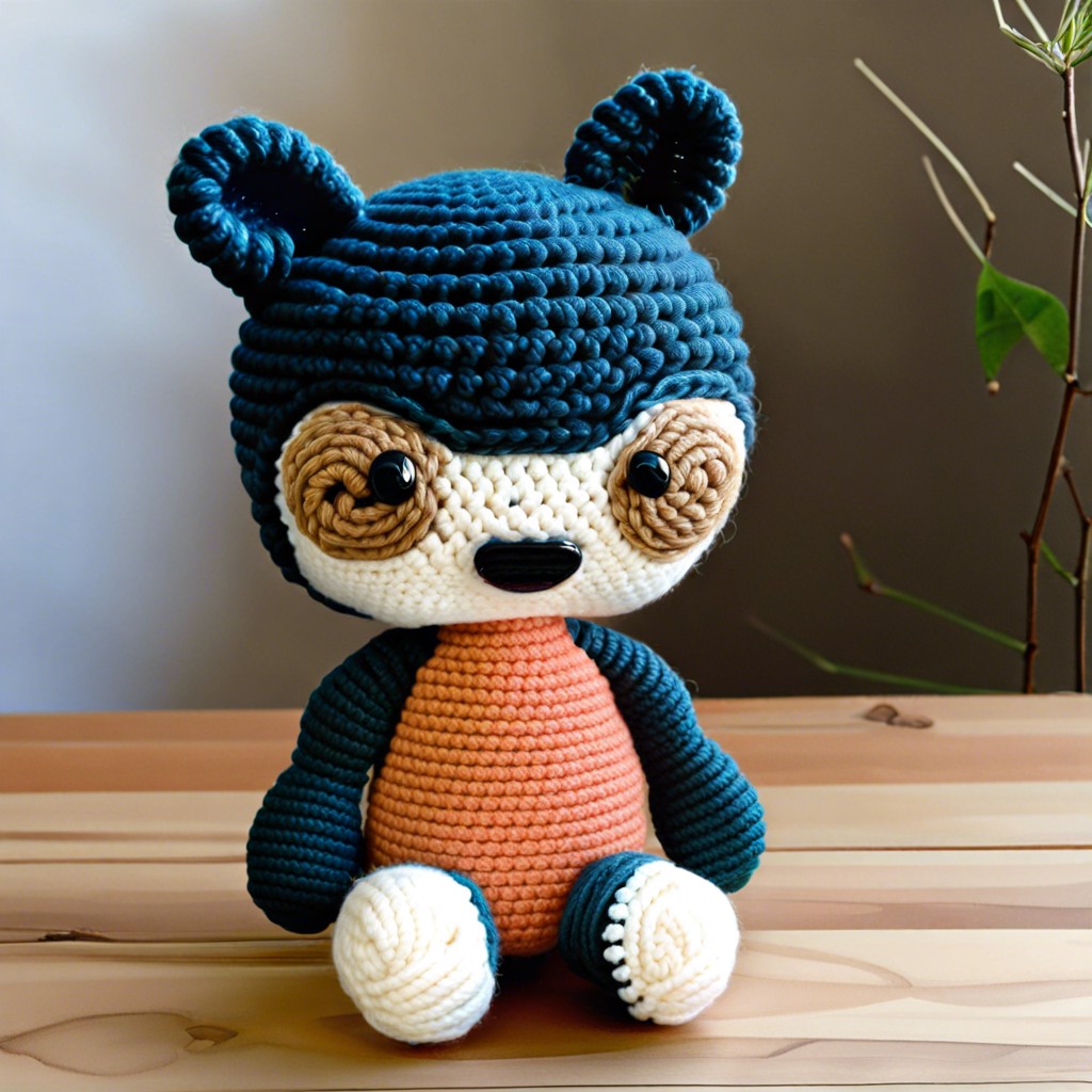 amigurumi toys with flat seated bottoms
