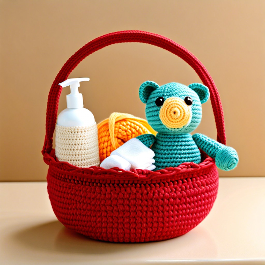 bath time essentials basket